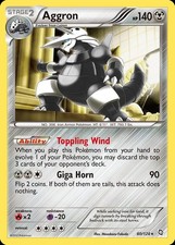 Pokemon Aggron (80/144) Dragons Exalted LP HOLO on eBay