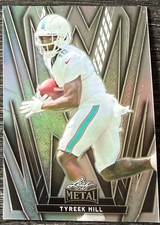 Tyreek Hill Miami Dolphins 2024 Leaf Metal Football 105