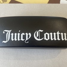 Juicy Couture Eyeglass Case Y2K Juicy Couture Hard Black  White Case