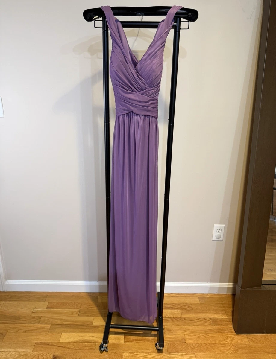 wisteria colored bridesmaid dresses Davids Bridal In Bridesmaids' & Formal for sale Line Fabric 250321_AF_60% Reformation Pernille Tie-Strap Silk Color:Polished Chrome