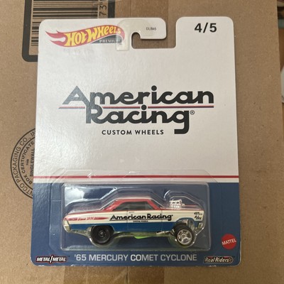 HOT WHEELS PREMIUM AMERICAN RACING '65 MERCURY COMET CYCLONE W/RR'S! ON CARD!