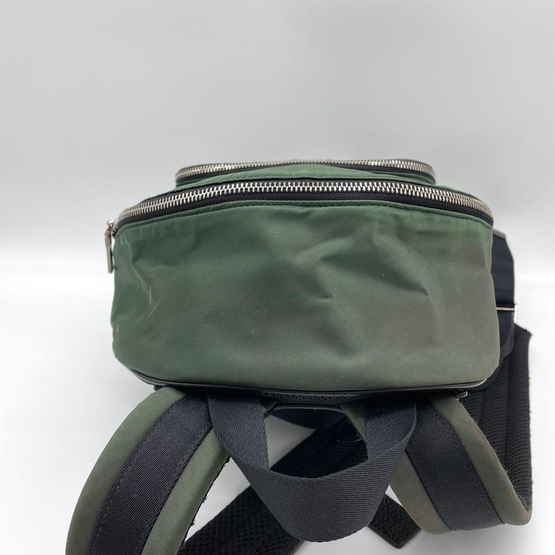 Coach backpack logo flower pattern nylon leather … - image 6