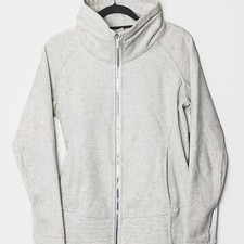 Lululemon 8 White Heathered Jacket Radiant II W4AOWS