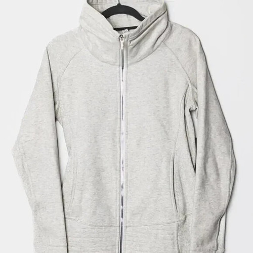 Lululemon 8 White Heathered Jacket Radiant II W4AOWS