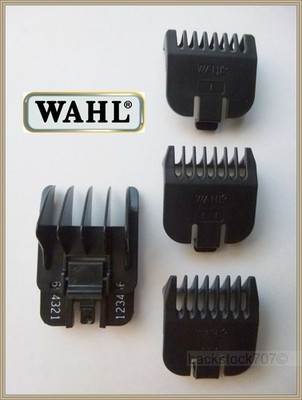 New Wahl OEM 6 Position Guide & 3 Piece Beard Trimmer Guide Comb Set 9888L 9854L