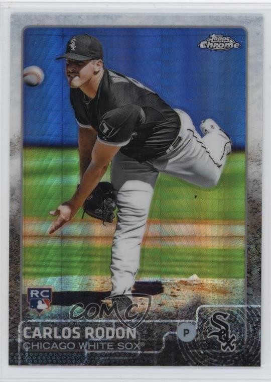 2015 Topps Chrome Prism Refractor Carlos Rodon #90 9l6