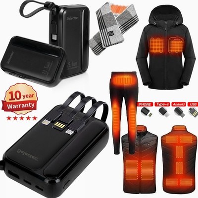 20000mAh Powerbank Batterie Backup für Heizweste Hitze Jacke Handschuhe Laden