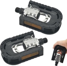 Folding Aluminum Bike Pedals with Reflective Strips for MTB  E-Bikes