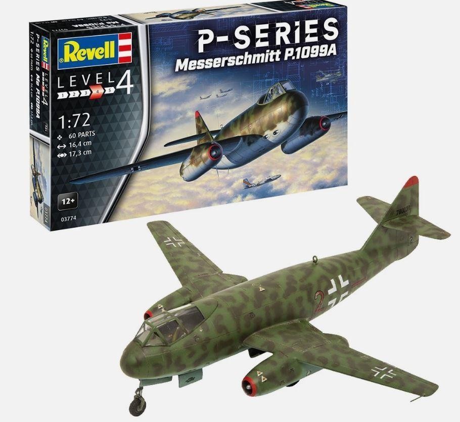 Revell 03774 P-Series Messerschmitt P1099A Concept Aircraft 1:72 Scale Kit