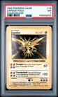 1999 Pokemon Game Zapdos 016/102 Base Set Shadowless Holo PSA 7 NM