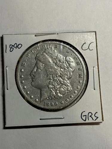 1890-CC MORGAN SILVER DOLLAR XF DETAIL BETTER DATE CC