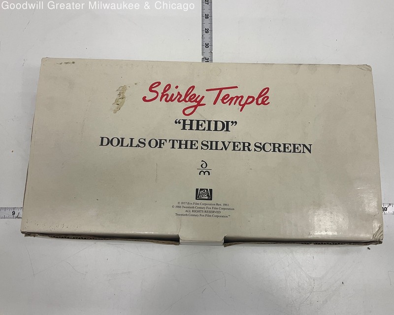 Danbury Mint "Dolls Of The Silver Screen" 'Heidi' Shirley Temple Porcelain Doll