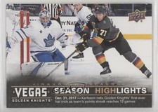 2017 Upper Deck Vegas Golden Knights Season Highlights William Karlsson #43 0h1