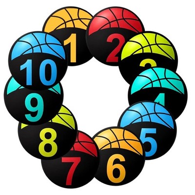 10 PCS 9 Inch Poly Spot Markers Anti-Slip Basketball Training Floor Flat Cones