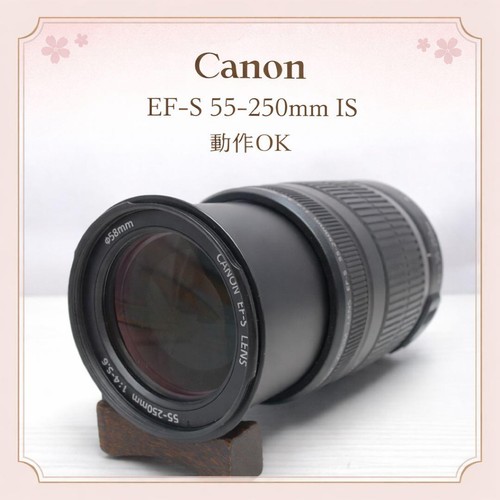 Excellent Condition, Mold-Free, Canon EF-S 55-250 IS Lens With Image