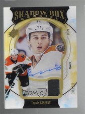 2016 SPx Shadow Box Rookies Gold Premium Material 78/99 Travis Konecny Auto ev1