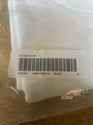 Supreme Blowfish Tee White Sz Medium Brand New - Picture 5 of 5