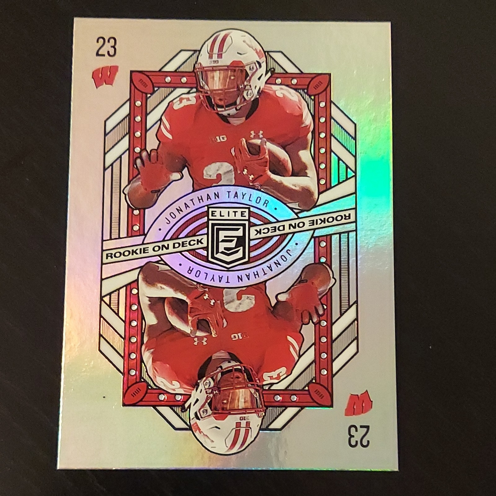 2020 Panini Donruss Elite Jonathan Taylor Rookie Holo On Deck #3 Wisconsin 🔥🔥