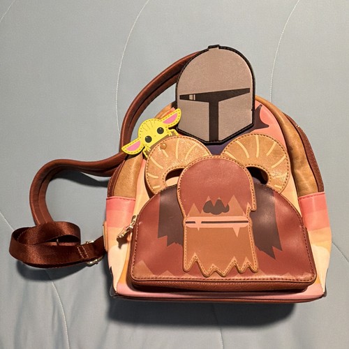 Loungefly Star Wars Mini Backpack Featuring Grogu & The Mandalorian