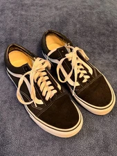 Vans Old Skool Black White- Mens 8