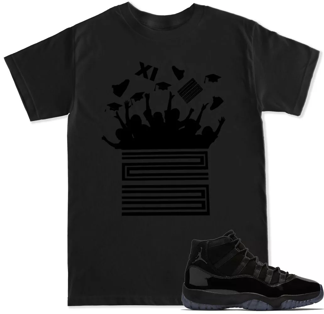 Cap and gown Prom Night T Shirt to match with Air Jordan Retro 11 23 shoes