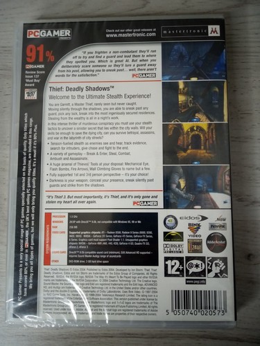 THIEF DEADLY SHADOWS PC DVD-ROM GAME - FACTORY SEALED - VINTAGE RETRO GAMING - Picture 2 of 2