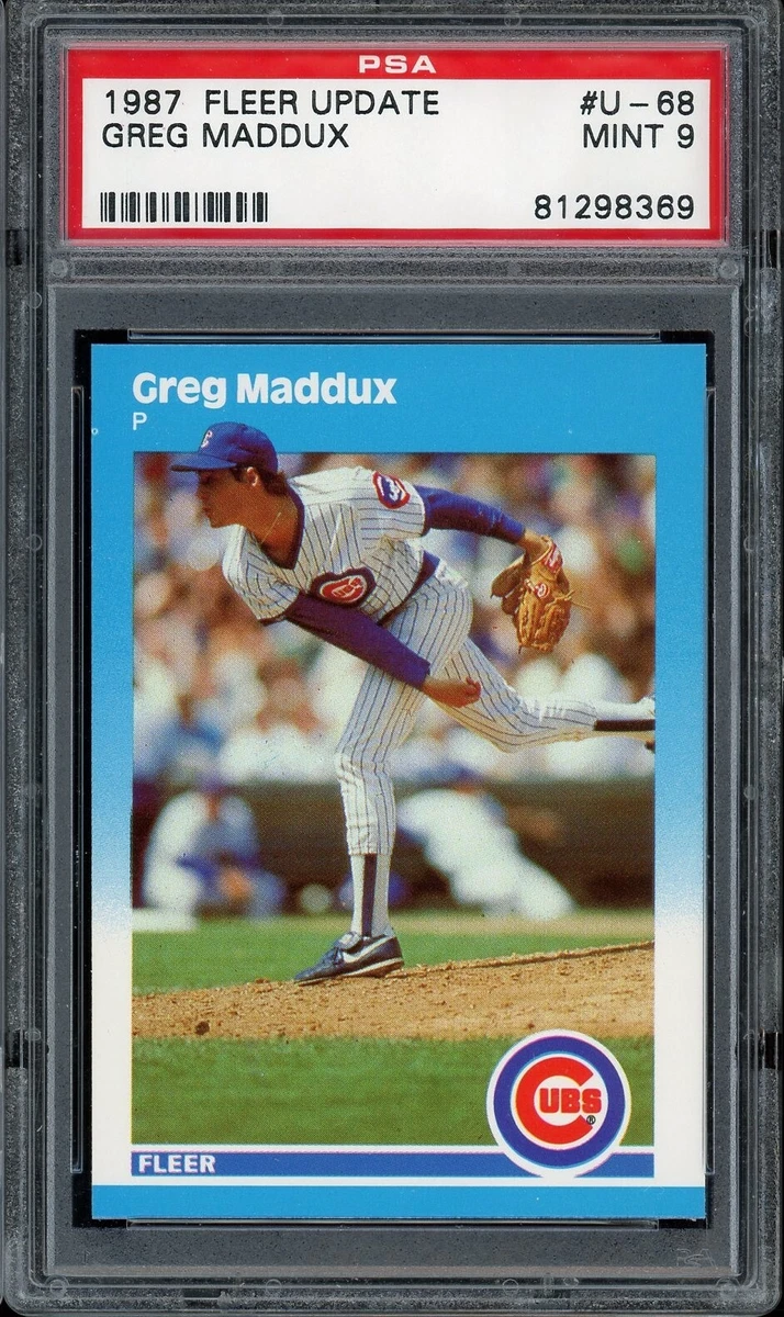 Fleer Greg Maddux Rookie Baseball Sports Trading Cards