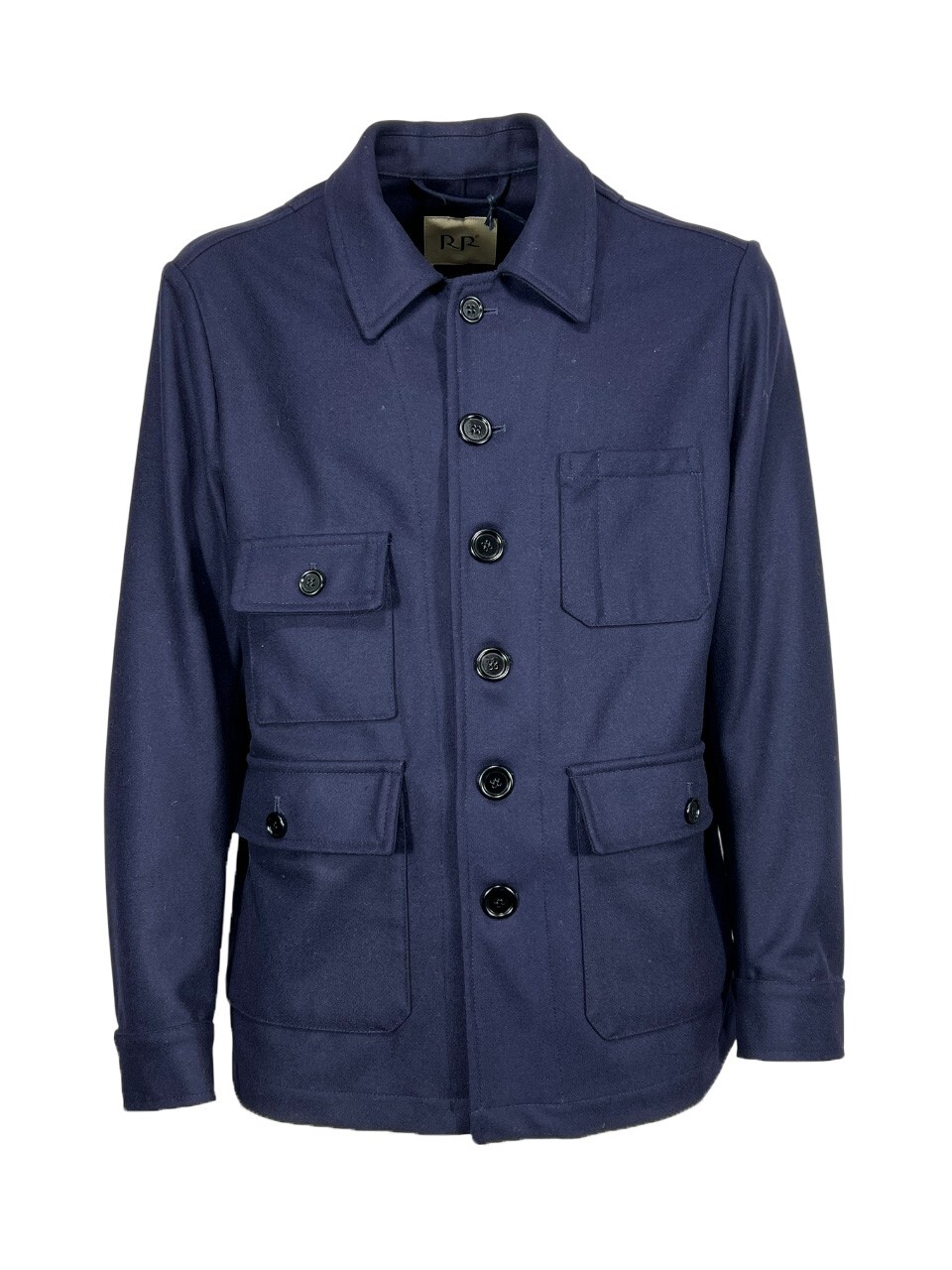 RR от Романо Ридольфи Jacke Herren Ungefüttert Blau ROOS FWSFO Сделано В Италии