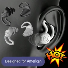 2Pair Noise Reduction Earplugs 40dB Super Comfortable Silicone Reusable Earplugs