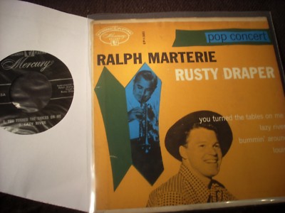 7''EP-45U- RALPH MARTERIE+RUSTY DRAPER- Pop Concert- Mercury EP-1-3083(1953USA)