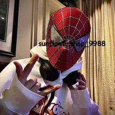 Movie Spider-man Tobey Maguire Halloween Cosplay Mask Full Face Headgear Props G