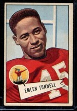 1952 Bowman Large Football #39 Emlen Tunnell VG-EX LOOK!