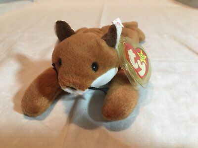 RETIRED- Ty Beanie Babies Sly The Fox PVC Pellets 1996 Hard RETIRED- Ty Beanie Babies Sly The Fox PVC Pellets 1996 Hard