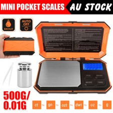 Mini Pocket Scales Small Digital Pans Gold Jewellery Weighing Micro Precision AU