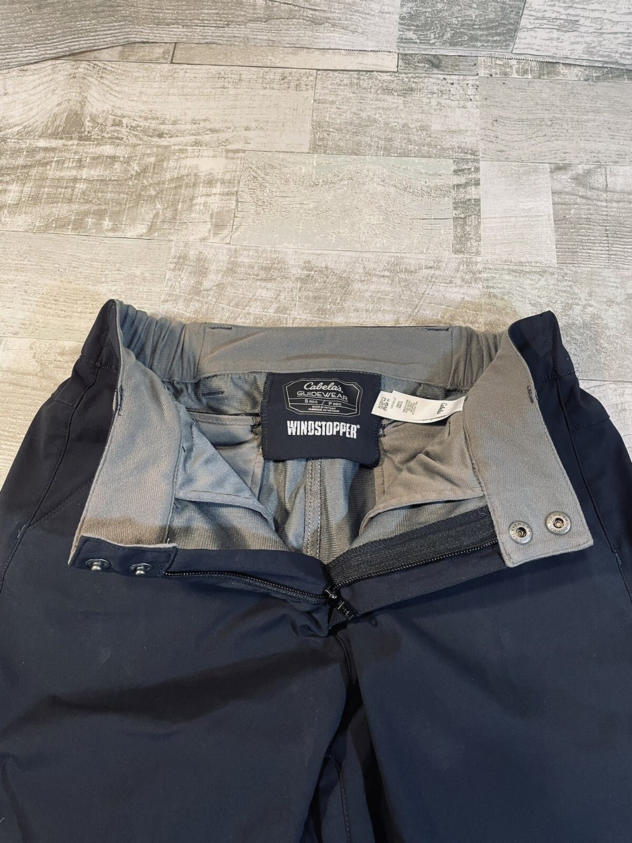 Cabela's Guidewear Wind Stopper Pants Men's Small Black