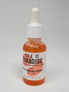 isle tanning drops paradise oz self light