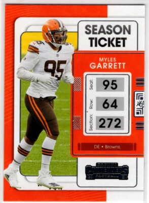 2021 Panini Contenders Football Myles Garrett No. 23 Cleveland Browns