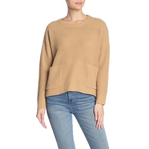 Crewneck Pullover Sweater with Front 