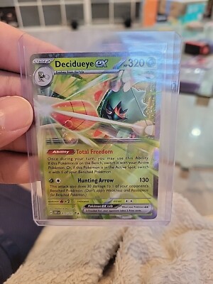 Decidueye ex 015/197 S&V Obsidian Flames Ext. Art Double Rare Holo Pokémon BA