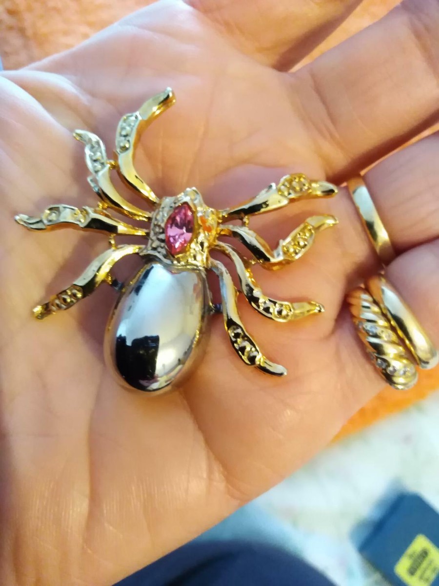 Broche Bijou Araignée - Modèle Occasion En Très Bon état, Quasi Comme Neuf