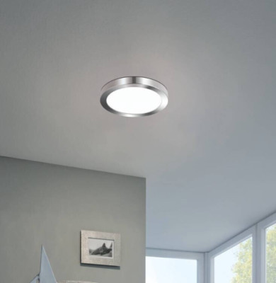 Eglo Fueva LED Bad Decken Leuchten chrom IP44 Lampe Badlampe rund 30 96246 3000K