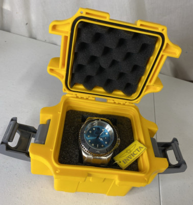 NEW! INVICTA PRO DIVER Hydromax AQUA BLUE in SCUBA CASE 1000M Water Resistance