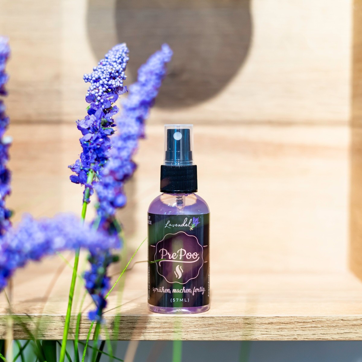 PrePoo Lavendel Toilettenparfum Toilettenspray WC-Parfum gegen Gerüche im  Bad