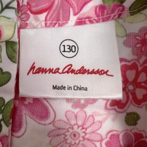 Hanna Andersson 100% Cotton Kids Girl Pink Green Floral Boho Cottagecore 130 8 - 第 3/7 張圖片