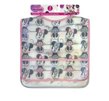 Disney Minnie 2 Pack PEVA Water Resistant Girl Toddler Bib with Crumb-Catcher