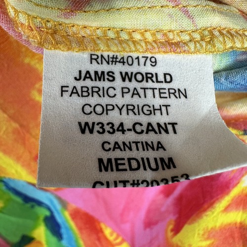 Jams World Cantina Dress Vintage Beach Tank Bright Colorful Dress Size M W334 - Picture 11 of 12
