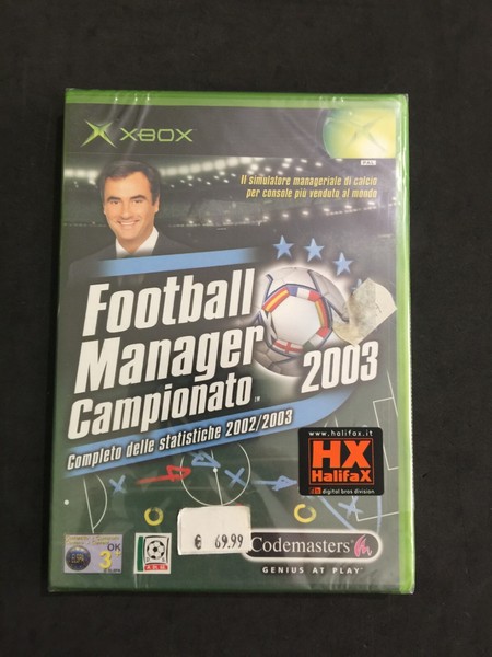 Football Manager Championship 2003 Xbox Ersten Modell Pal Italy Neu Versiegelt-image
