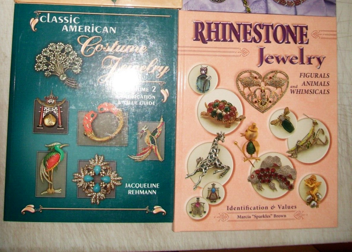 2 Vintage Jewelry PRICE GUIDE Collector Books Ring Necklace Earrings
