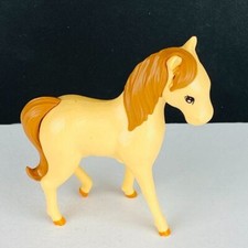 Unmarked Horse Pony Tan Brown Toy Figure Kids Pretend Play