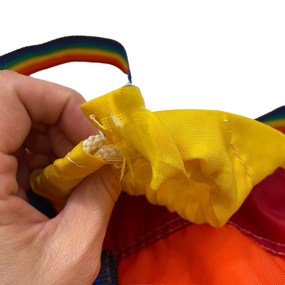 Rare Vintage Taylor Made Brand Rainbow Drawstring Bucket  display picture 1